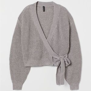 H&M Knit Wrap Front Cardigan